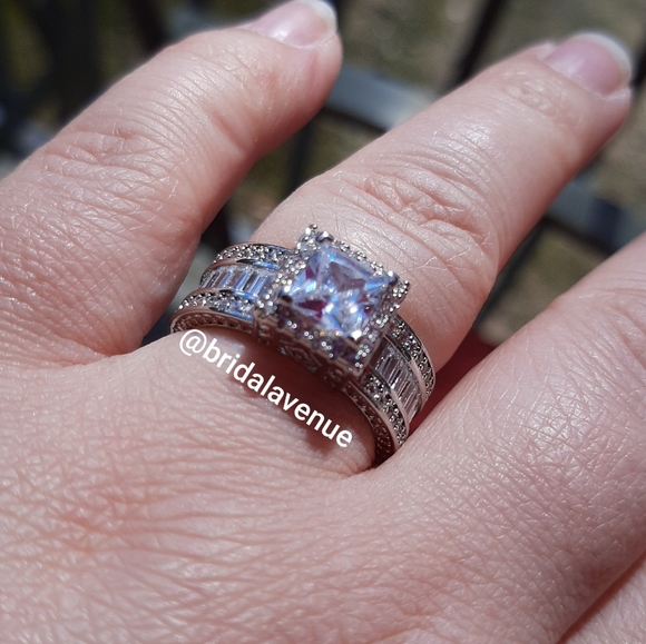 Silver Simulated Diamond Reign in My Heart - Picture 11 of 14